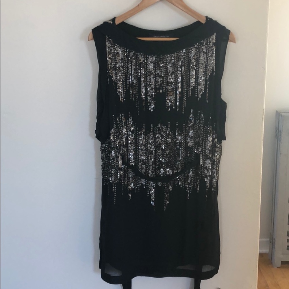 Green Sequin Party Dress